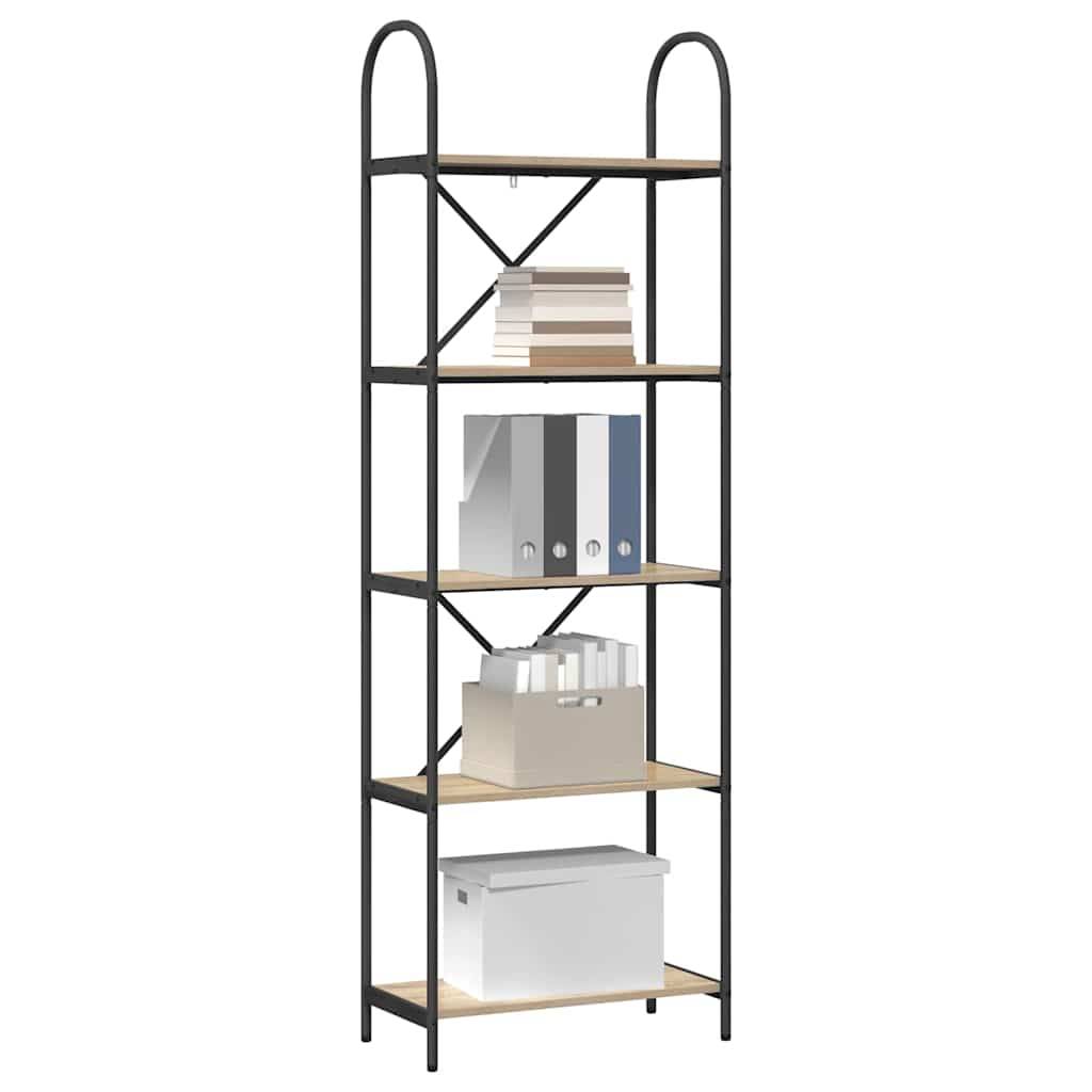 vidaXL Bücherregal Sonoma-Eiche 60 x 30 x 183 cm Holzwerkstoff