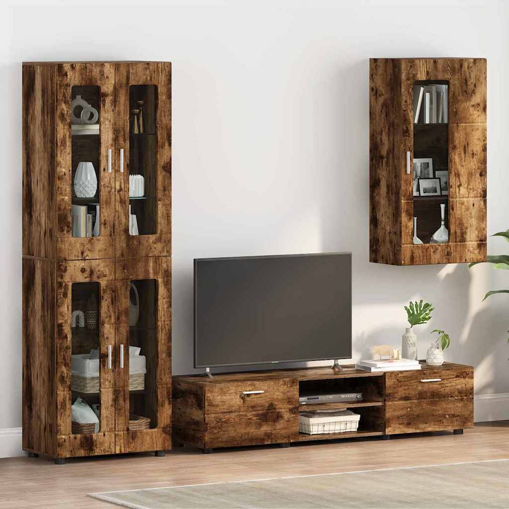 vidaXL Holzschrank Geräucherte Eiche 50 x 29 x 100 cm Holzwerkstoff