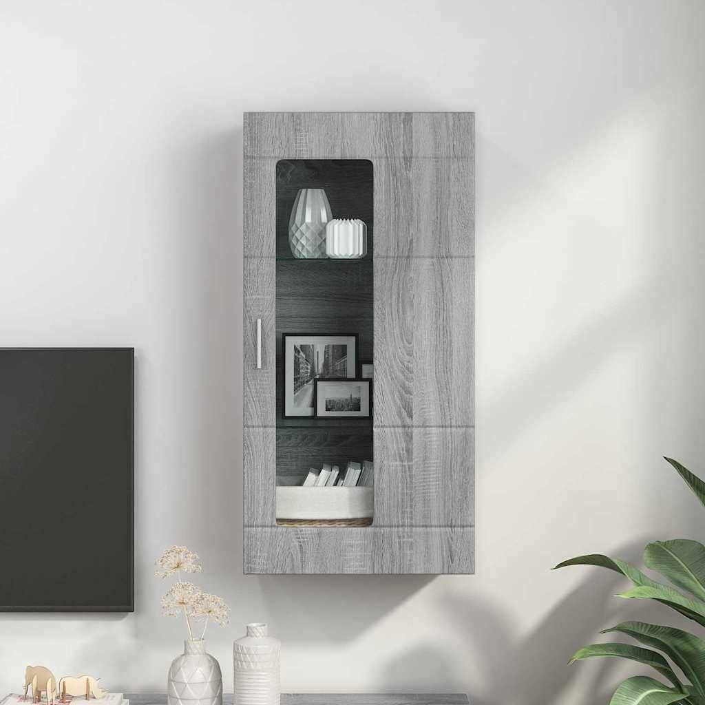 vidaXL Holzschrank Graues Sonoma 50 x 29 x 100 cm Holzwerkstoff