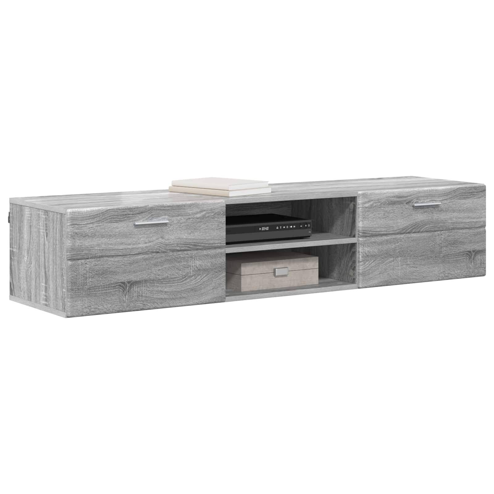 vidaXL Holzschrank Graues Sonoma 150 x 39 x 30 cm Holzwerkstoff