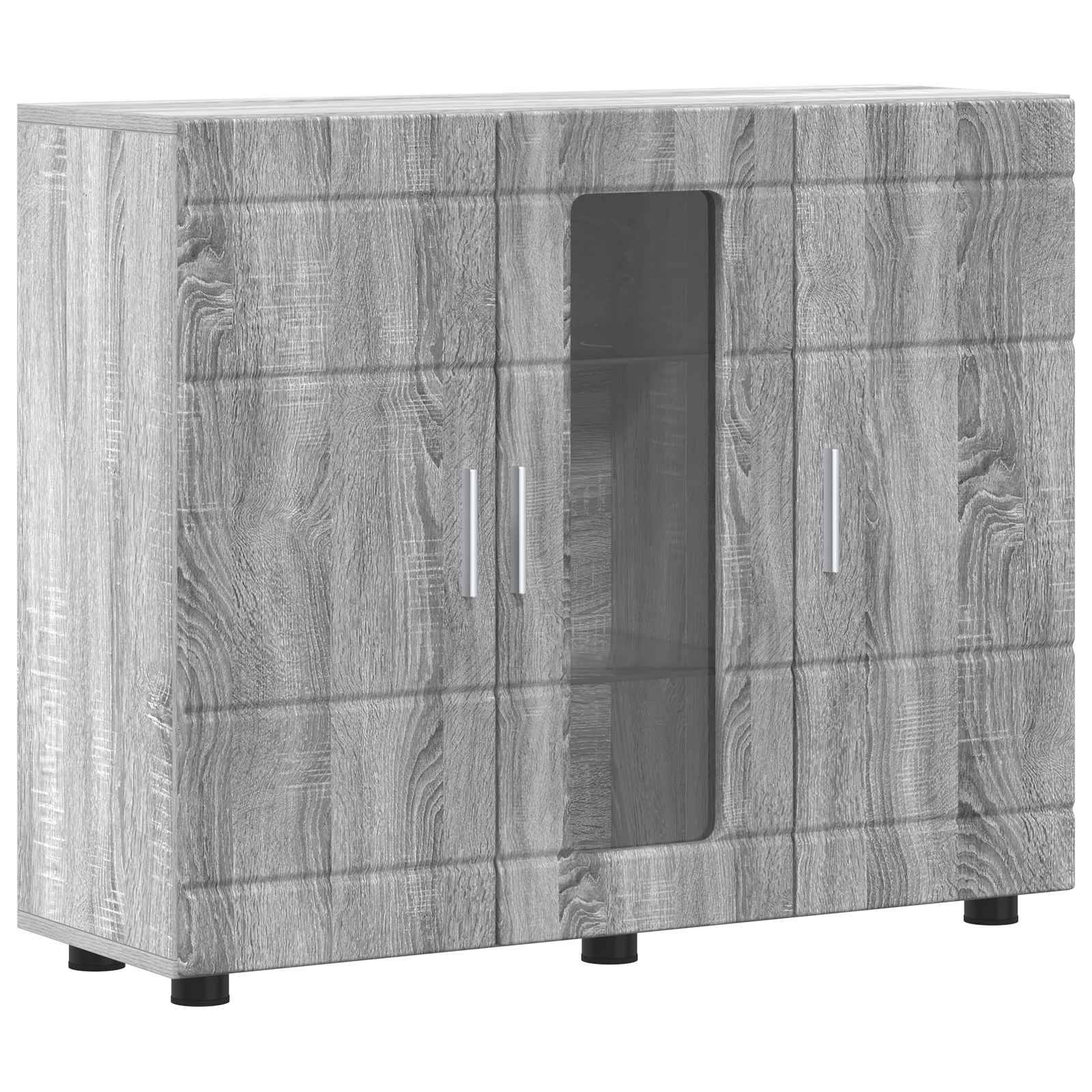 vidaXL Holzschrank Graues Sonoma 88,5 x 30,5 x 73 cm Holzwerkstoff