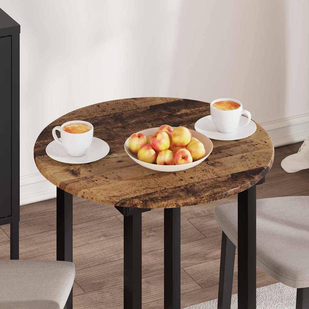 vidaXL Tischplatte Altholz Ø 60 x 1,5 cm Holzwerkstoff