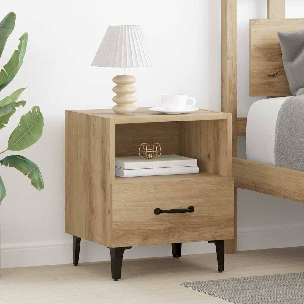 vidaXL Nachttisch Artisan-Eiche 40 x 35 x 47,5 cm Holzwerkstoff