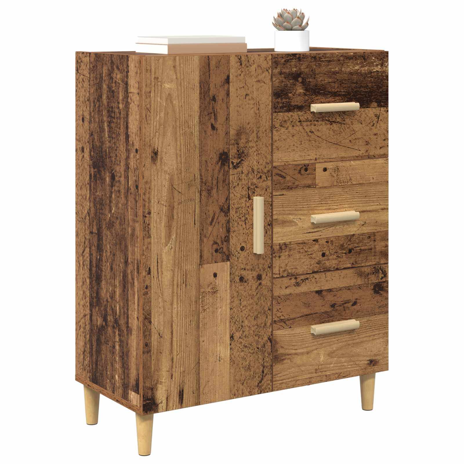 vidaXL Sideboard Altholz 34 x 69,5 x 90 cm Holzwerkstoff