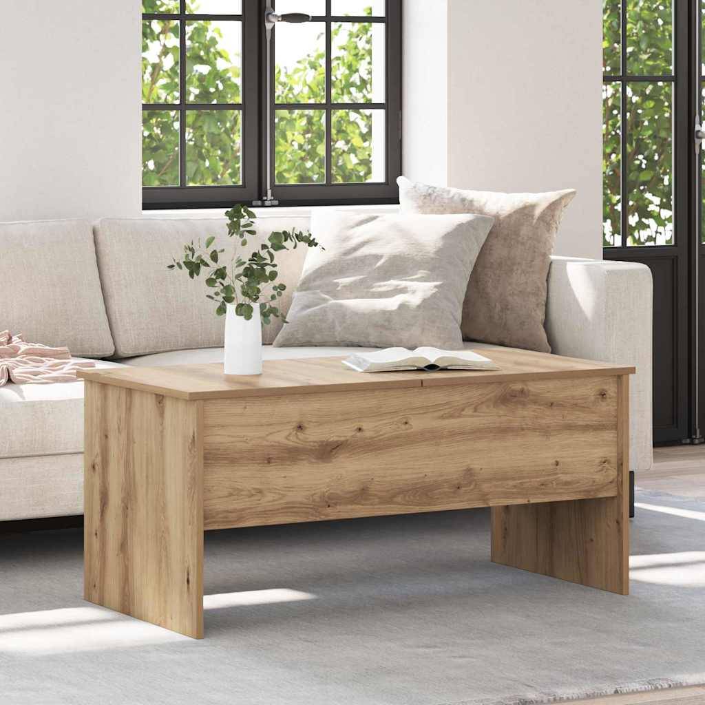 vidaXL Couchtisch Artisan-Eiche 102 x 50,5 x 46,5 cm Holzwerkstoff