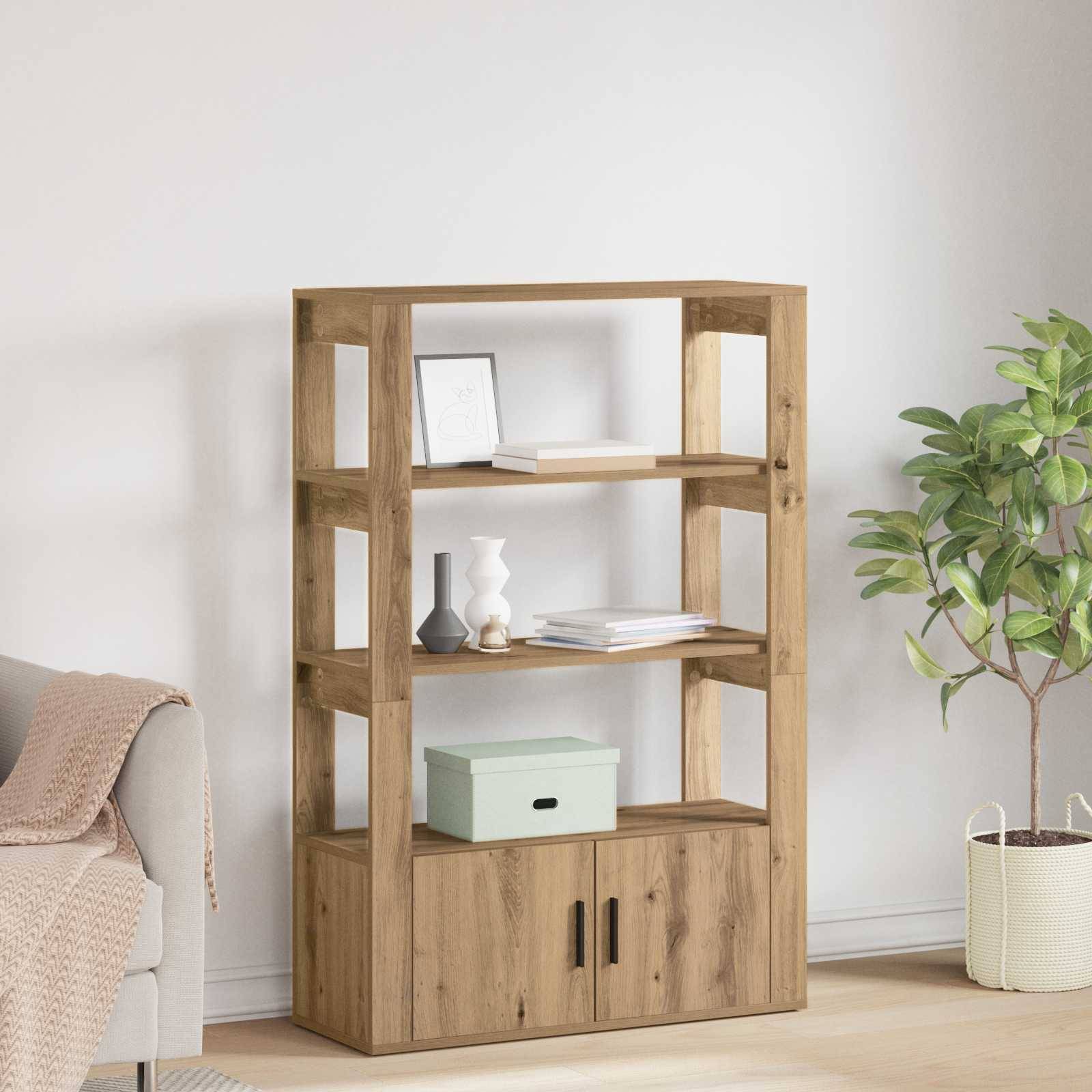 vidaXL Sideboard Artisan-Eiche 30 x 80 x 119.5 cm Holzwerkstoff