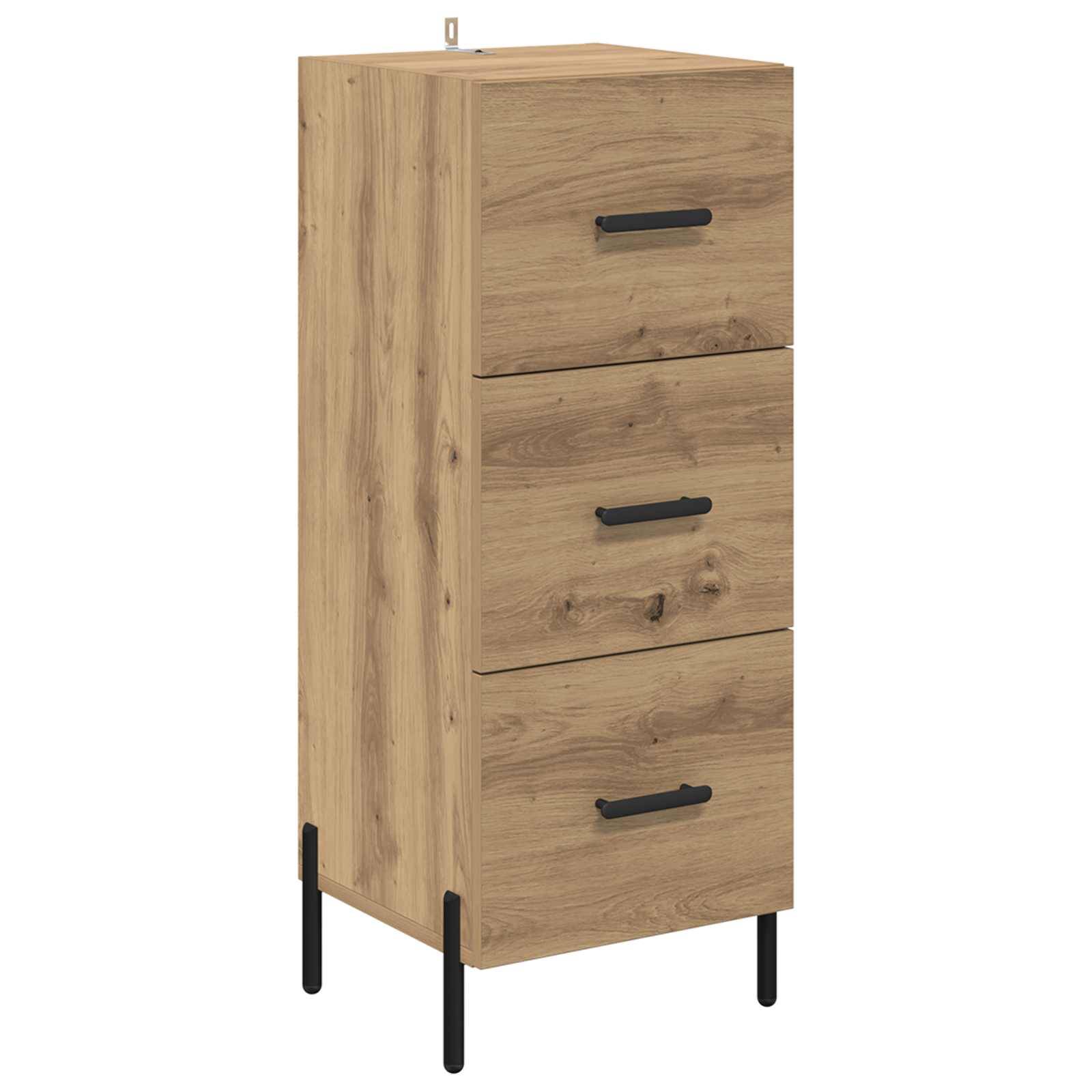 vidaXL Sideboard Artisan-Eiche 34 x 34,5 x 90 cm Holzwerkstoff
