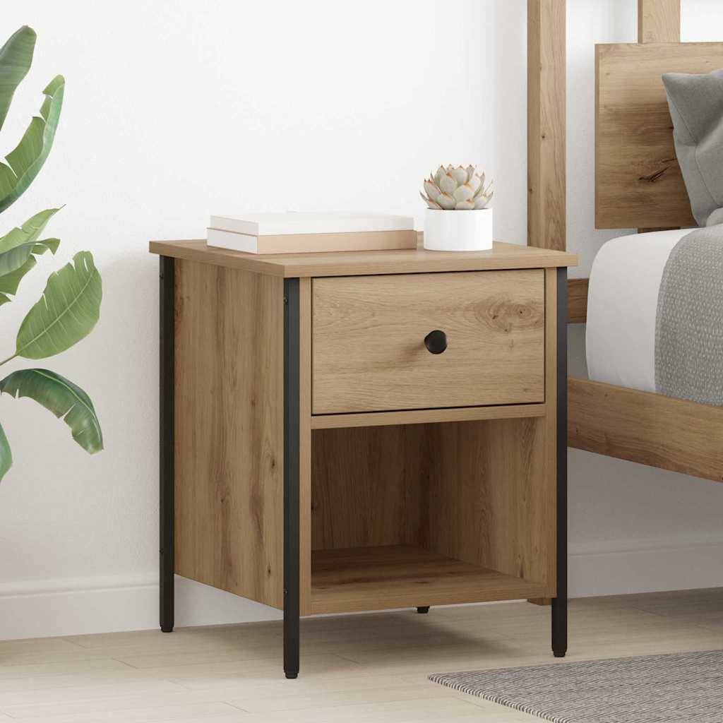 vidaXL Nachttisch Artisan-Eiche 40 x 42 x 50 cm Holzwerkstoff