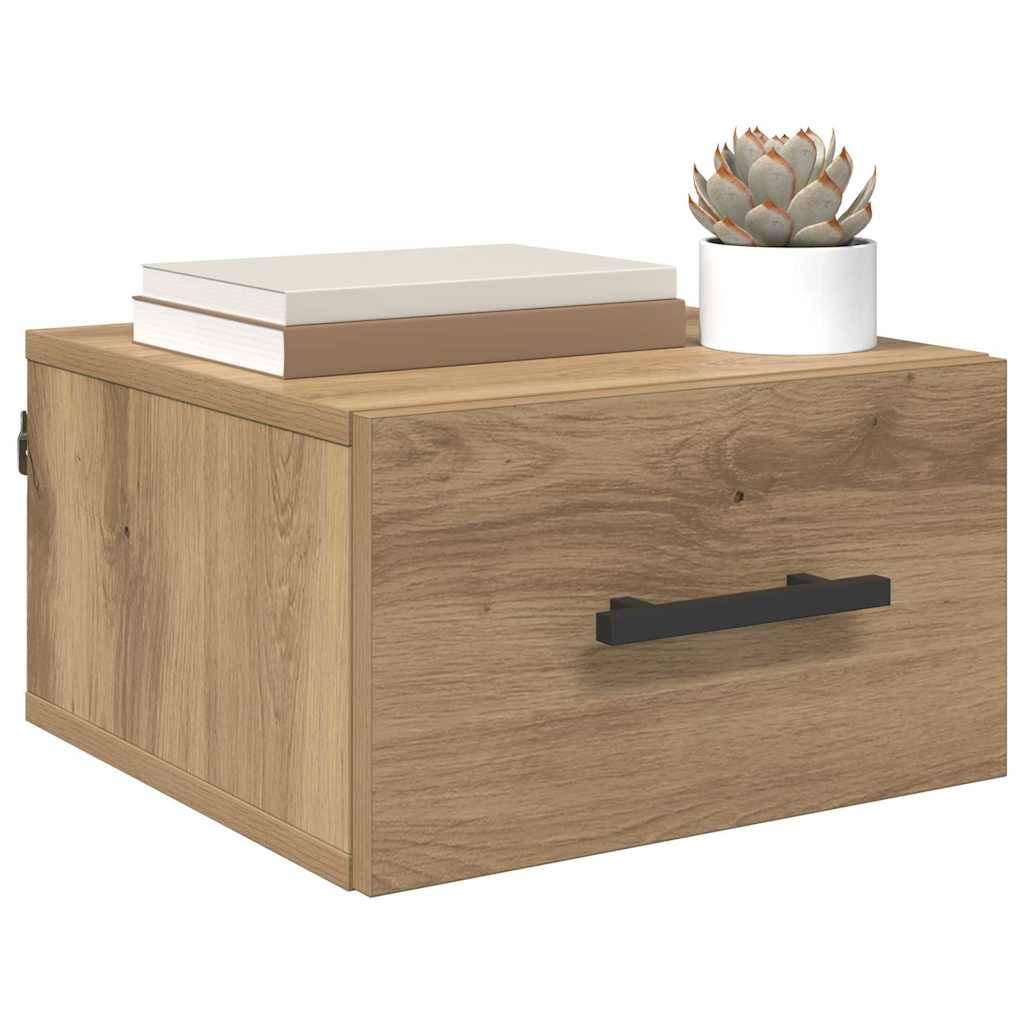 vidaXL Nachttisch Artisan-Eiche 35 x 35 x 20 cm Holzwerkstoff