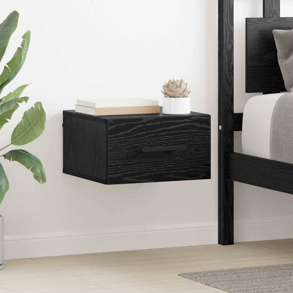 vidaXL Nachttisch Schwarz Eichen-Optik 35 x 35 x 20 cm Holzwerkstoff