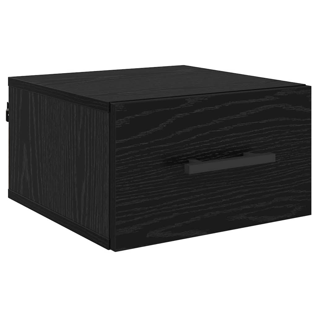 vidaXL Nachttisch Schwarz Eichen-Optik 35 x 35 x 20 cm Holzwerkstoff