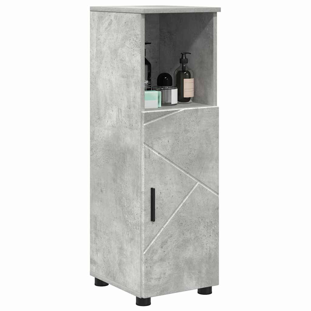 vidaXL Badezimmerschrank mit Speicher Beton Grau 30 x 35 x 95 cm