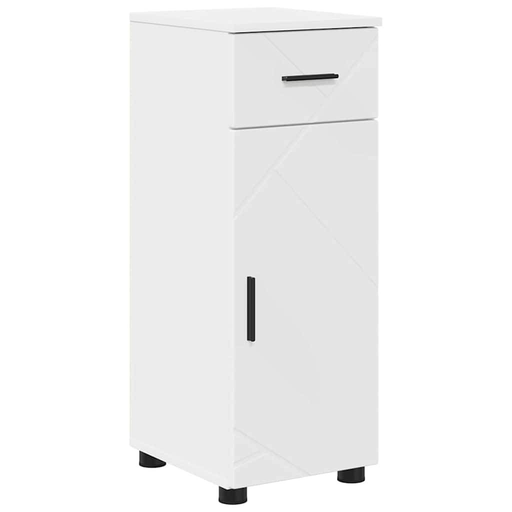 vidaXL Badezimmerschrank Weiß 30 x 35 x 80 cm Holzwerkstoff & Metall