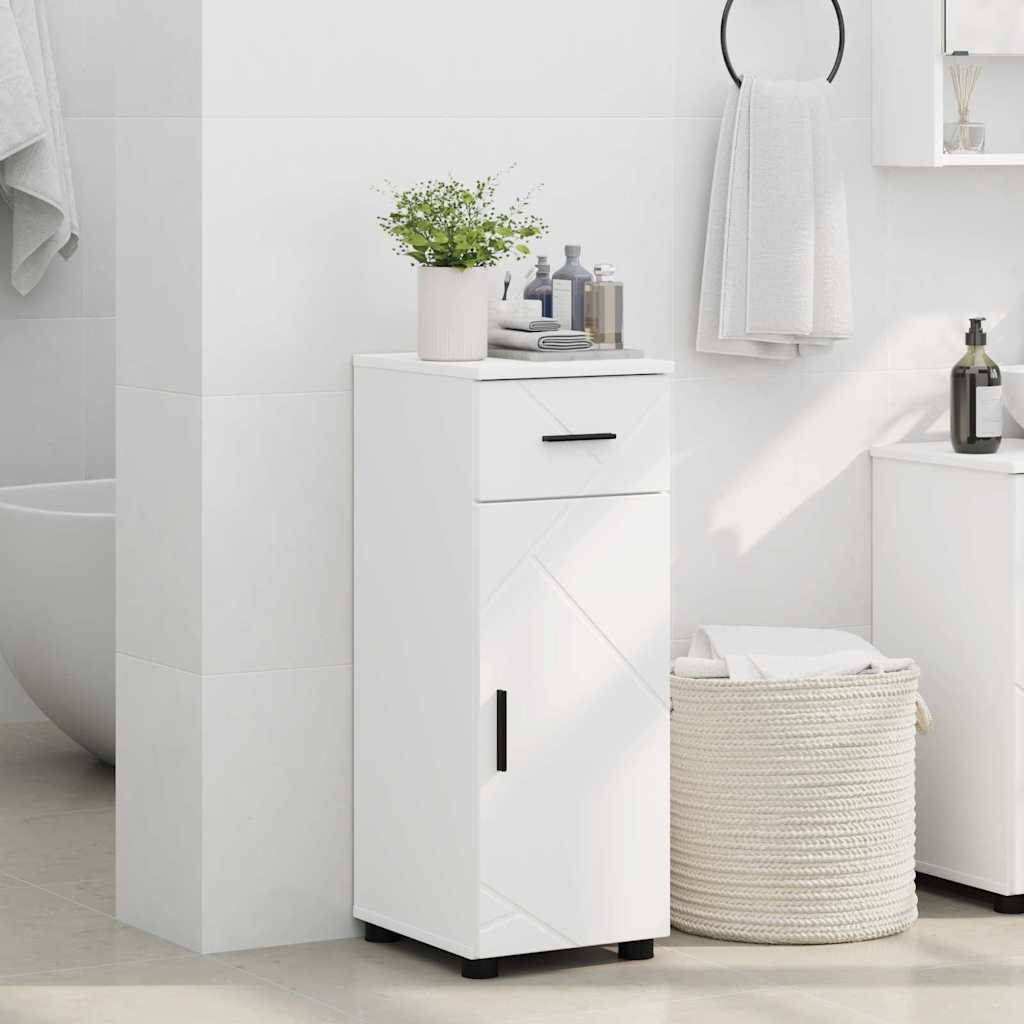 vidaXL Badezimmerschrank Weiß 30 x 35 x 80 cm Holzwerkstoff & Metall