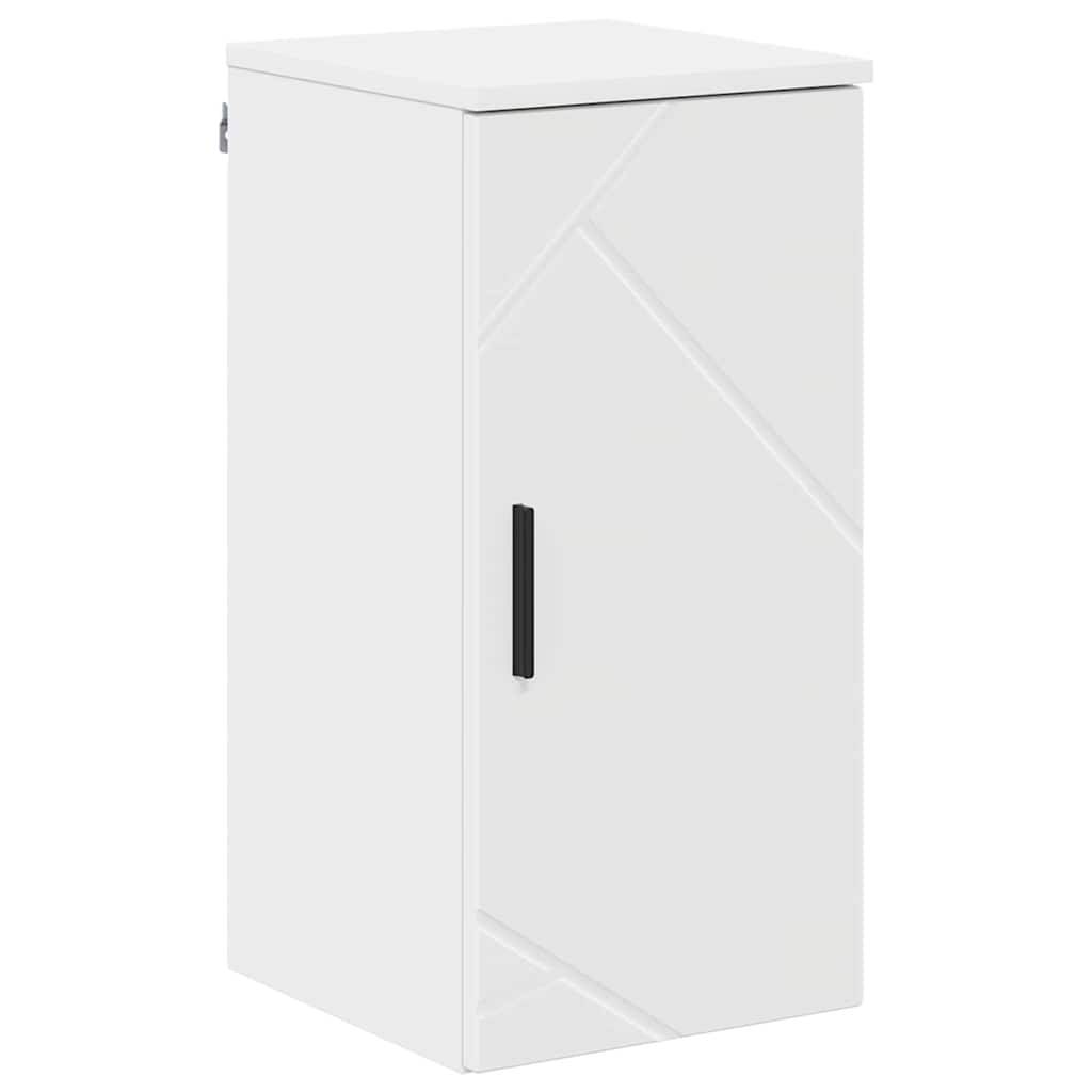 vidaXL Badezimmerschrank Weiß 30 x 31,5 x 61 cm Holzwerkstoff & Metall