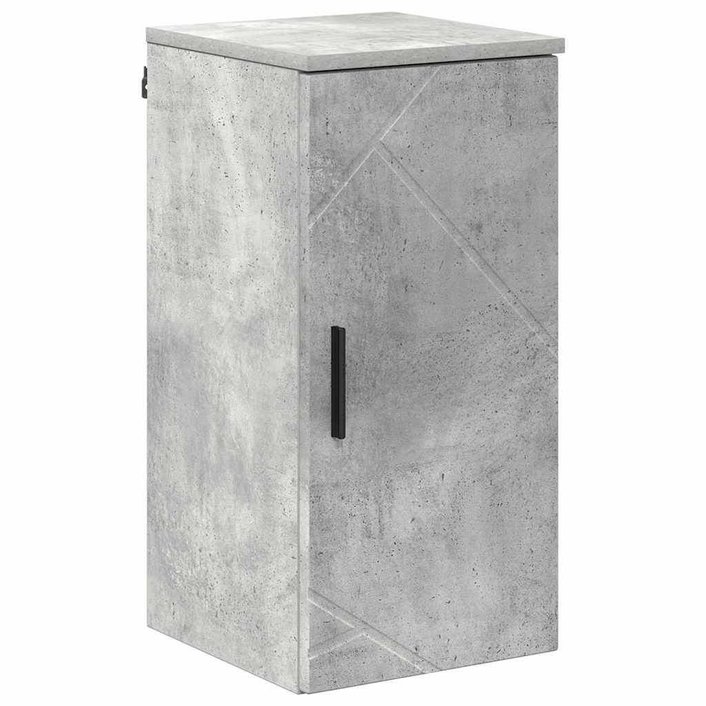 vidaXL Badezimmerschrank Wandmontiert Beton Grau 30 x 31,5 x 61 cm