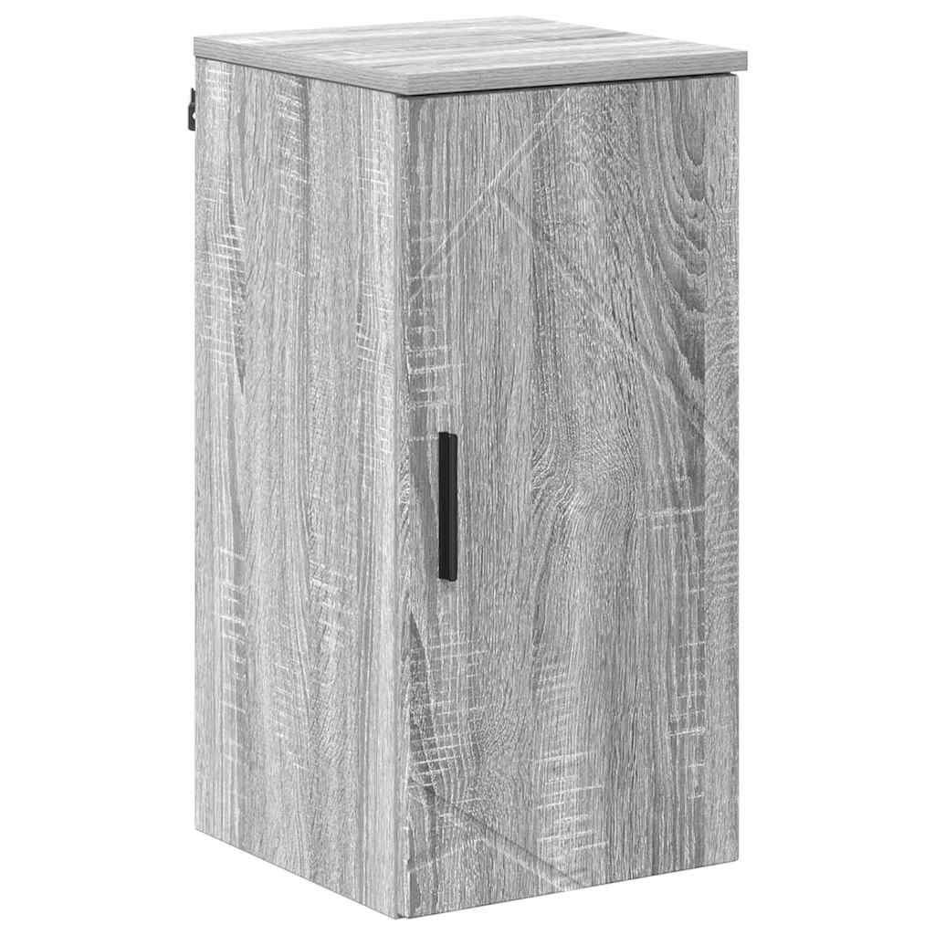 vidaXL Badezimmerschrank Wandmontiert Graues Sonoma 30 x 31,5 x 61 cm