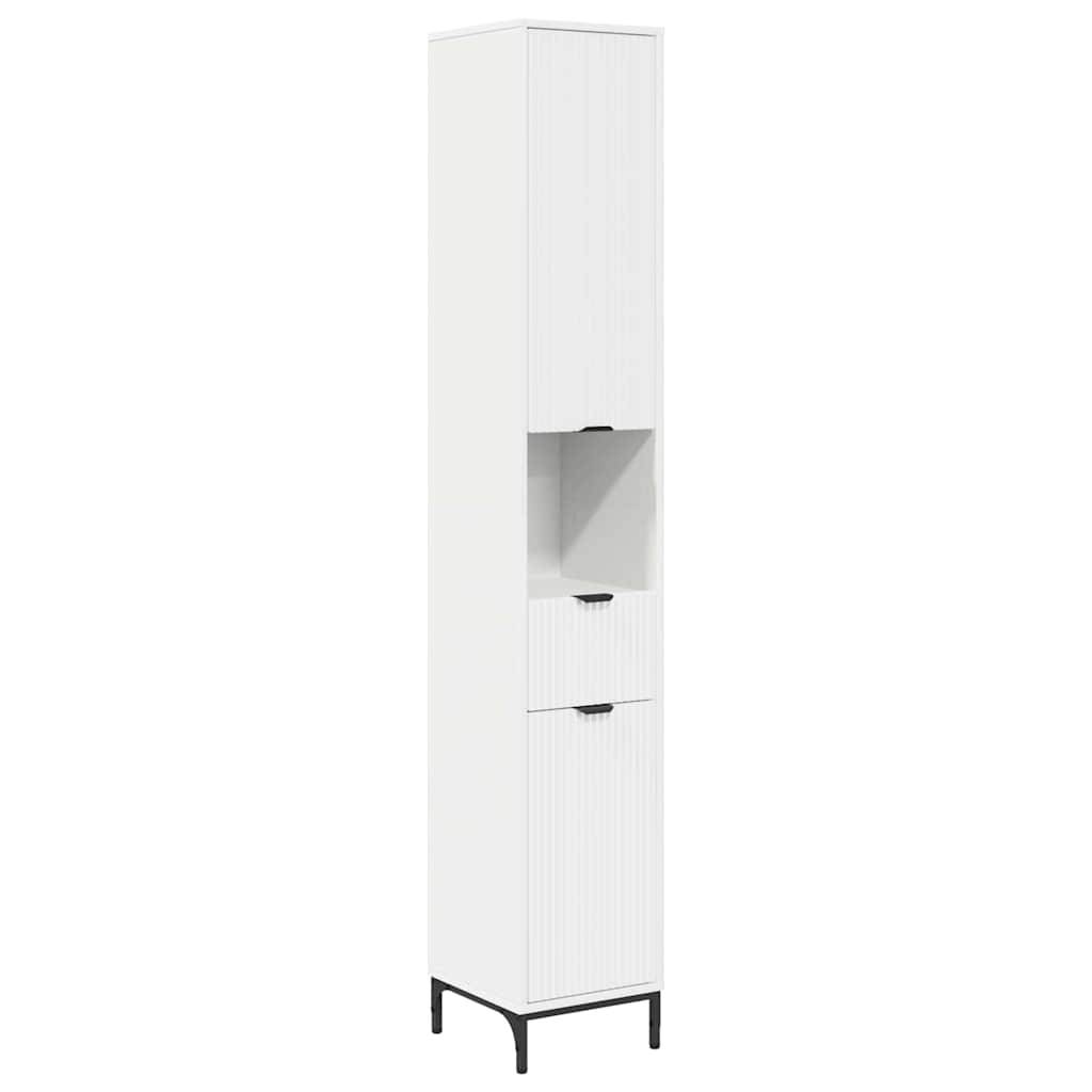 vidaXL Badezimmerschrank mit Schubladen Weiß 31,5 x 33 x 190 cm