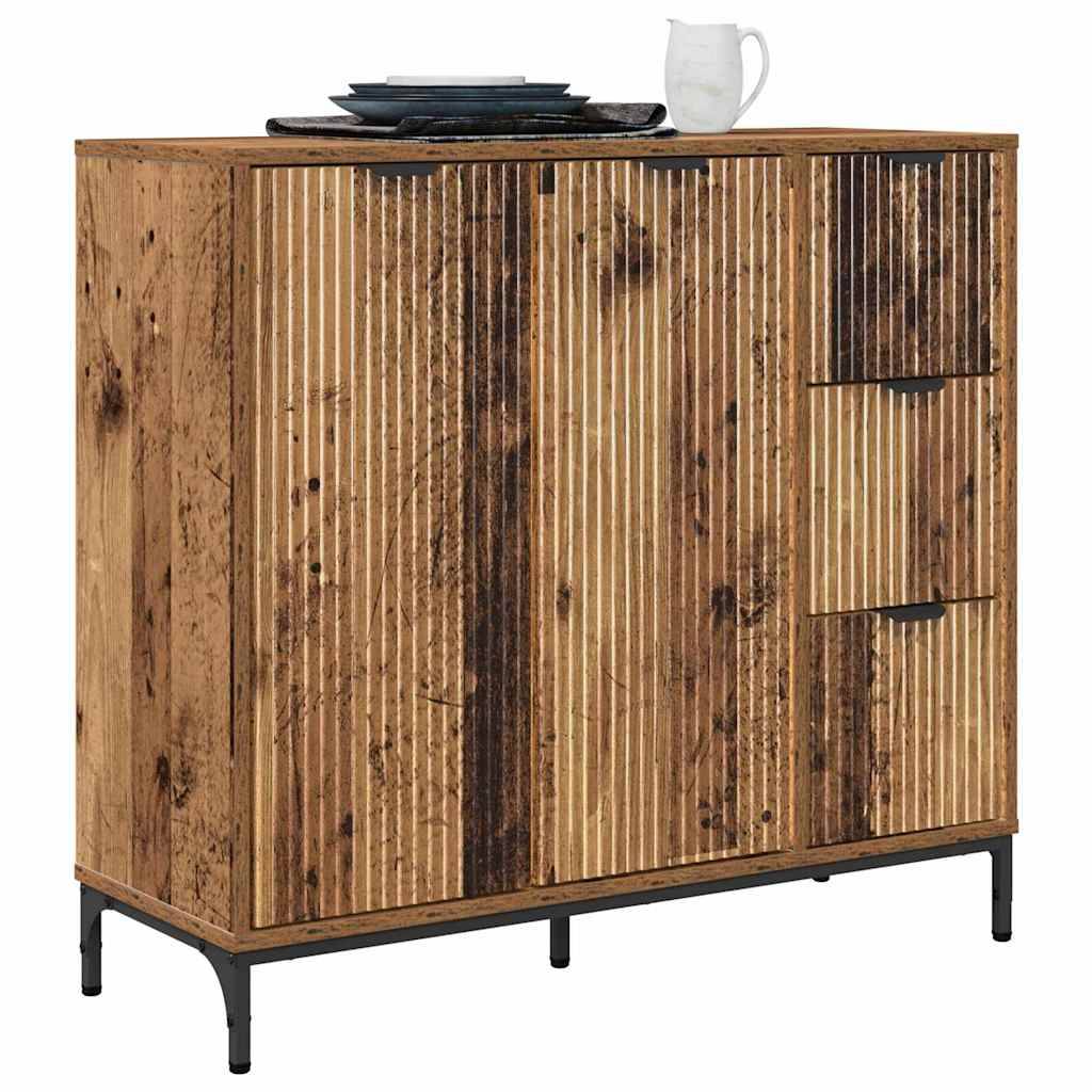 vidaXL Sideboard Altholz 89,5 x 33 x 82 cm Holzwerkstoff