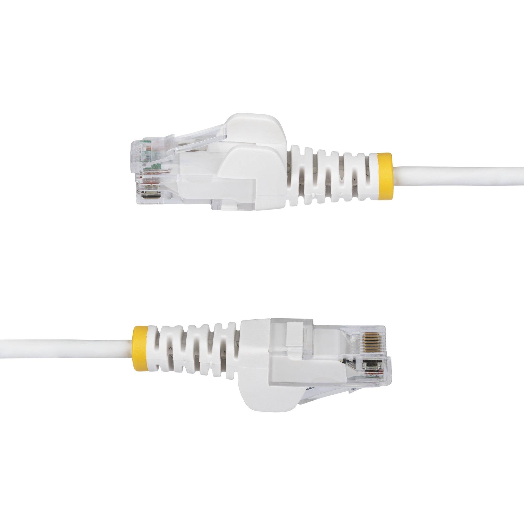StarTech.com 3m Weißes Schlankes CAT6-Ethernet-Kabel, Snagless, 100W PoE, UTP, LSZH, 28AWG Reines Kupfer, Dünne RJ45 Patchkabel/Netzwerkkabel mit Zu