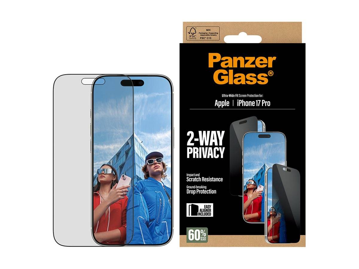 Schutzglass Ultra-Wide Fit EasyAligner Privacy Glass für iPhone 17 Pro