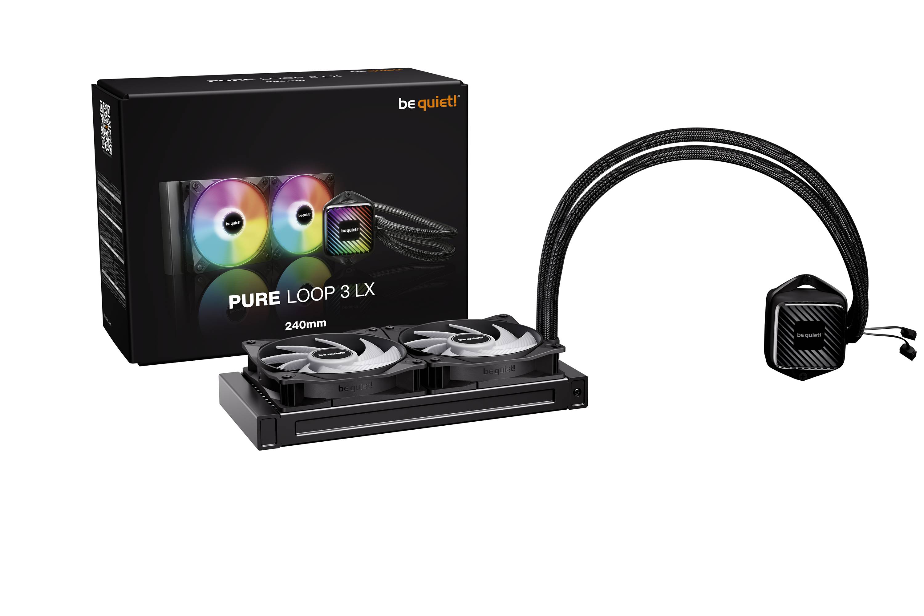 be quiet! PURE LOOP 3 LX, All-in-One-Flüssigkeitskühler, 12 cm, 105,1 m³/h, Schwarz