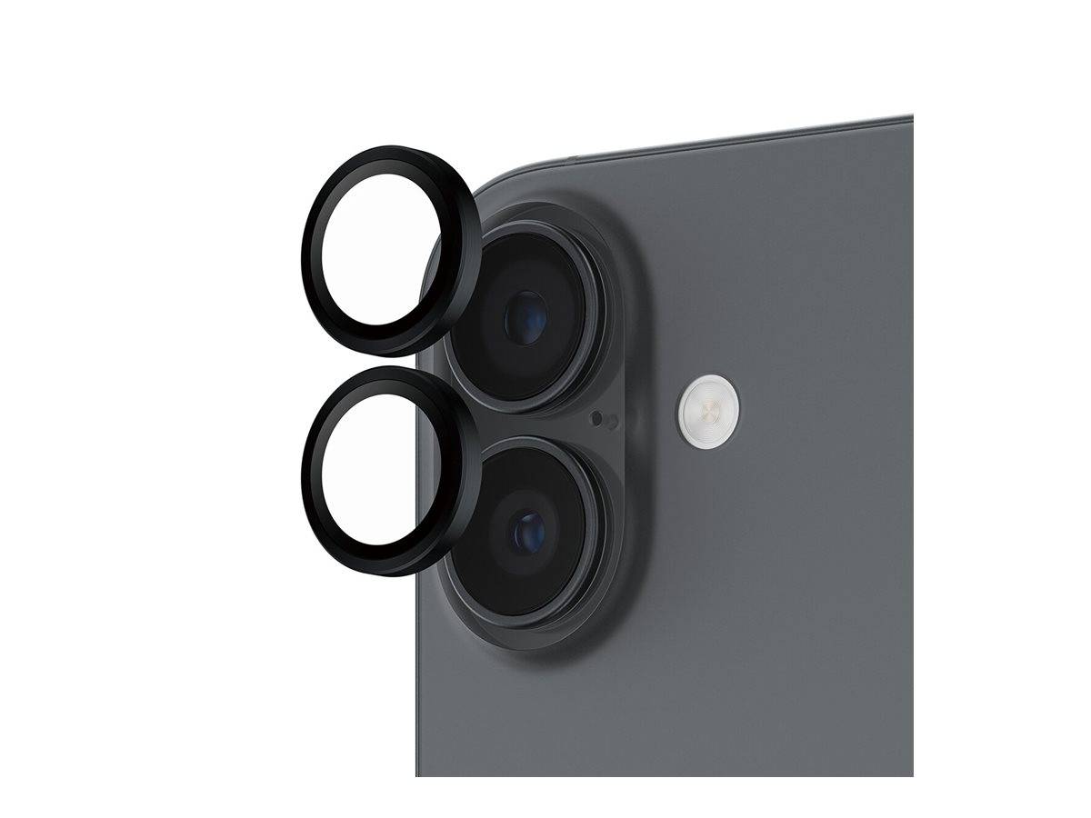 PanzerGlass Hoops - Objektivschutz für HandySchwarz - für Apple iPhone 16 - 16