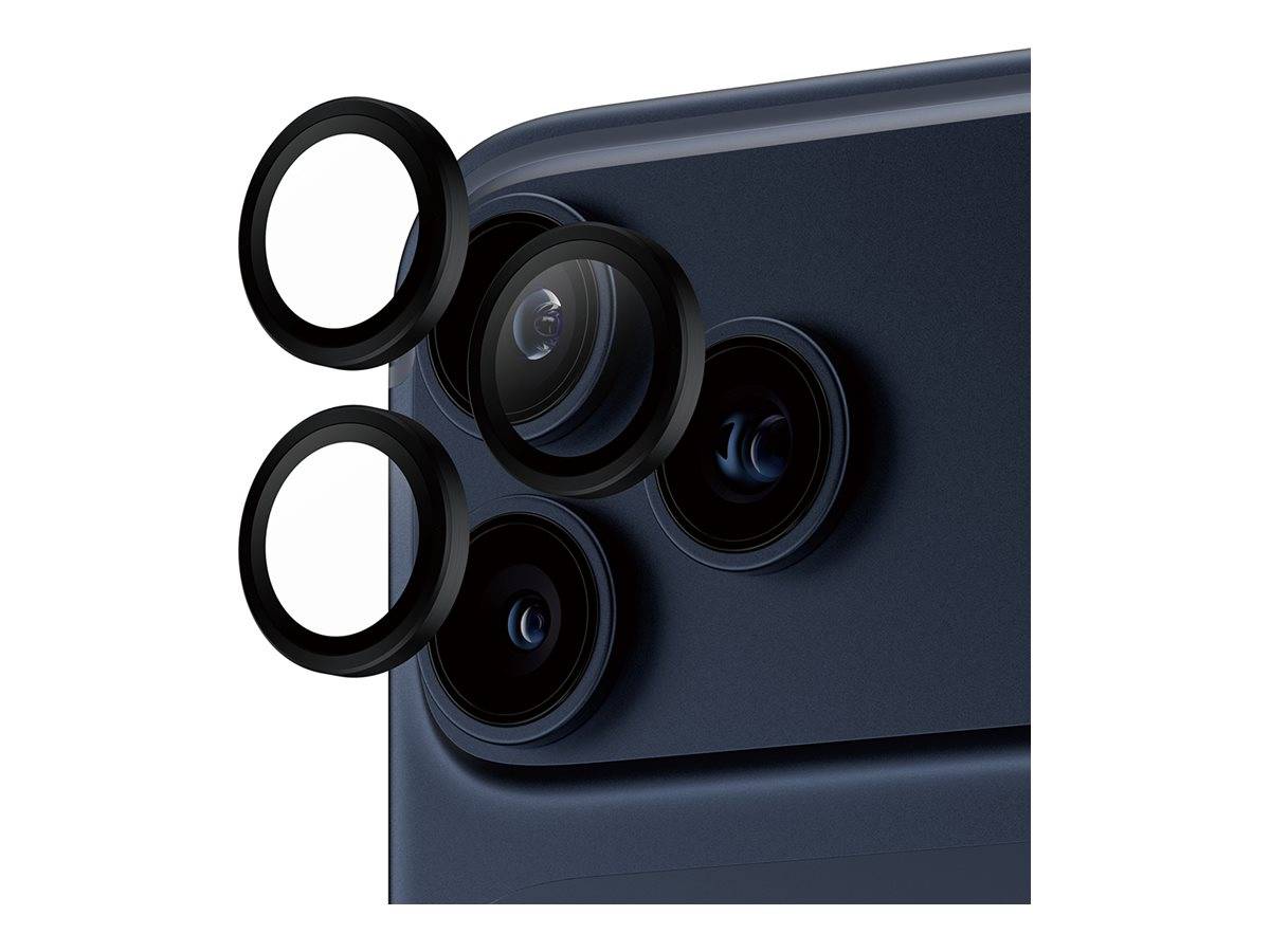 Schutzglass Hoops Displayschutzfolie gehärtetem Glas iPhone 17 Pro / Max 16 Max, Schwarz
