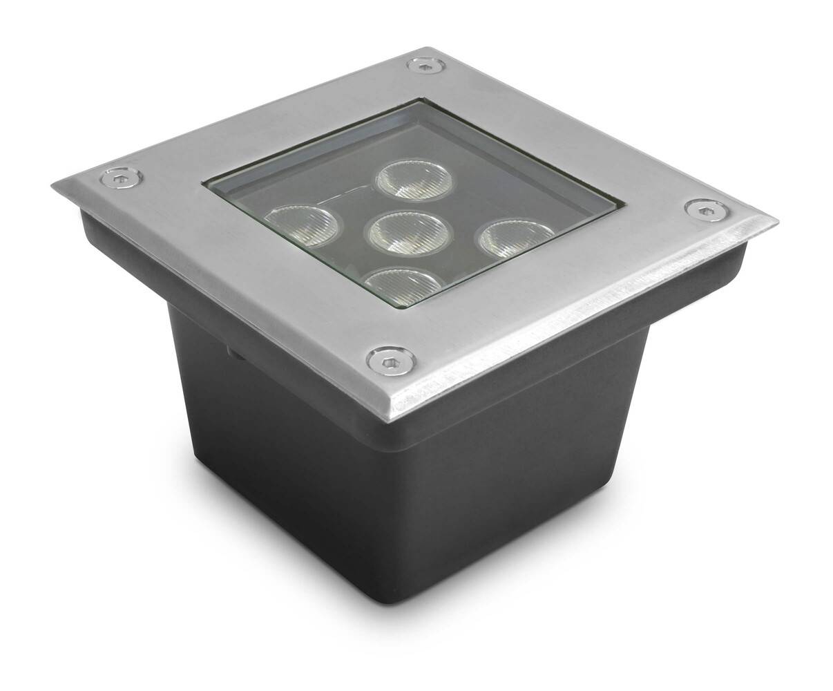 LED Universum LED Bodeneinbaustrahler Taura warmweiß - 5W eckig