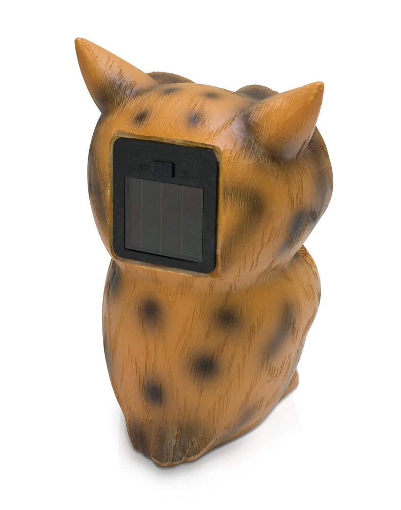 LED Universum LED Uhu Dekofigur: Solarleuchte für Garten, Balkon, Terrasse (13cm hoch)