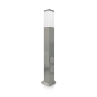 LED Universum LED Wegeleuchte mit 2 Steckdosen silber LED Universum LED Wegeleuchte mit 2 Steckdosen silber