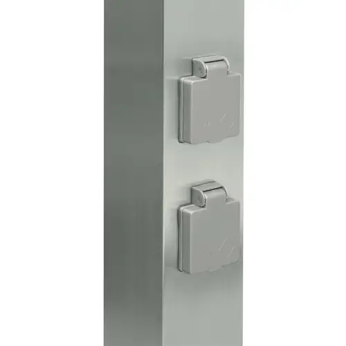 LED Universum LED Wegeleuchte mit 2 Steckdosen silber LED Universum LED Wegeleuchte mit 2 Steckdosen silber