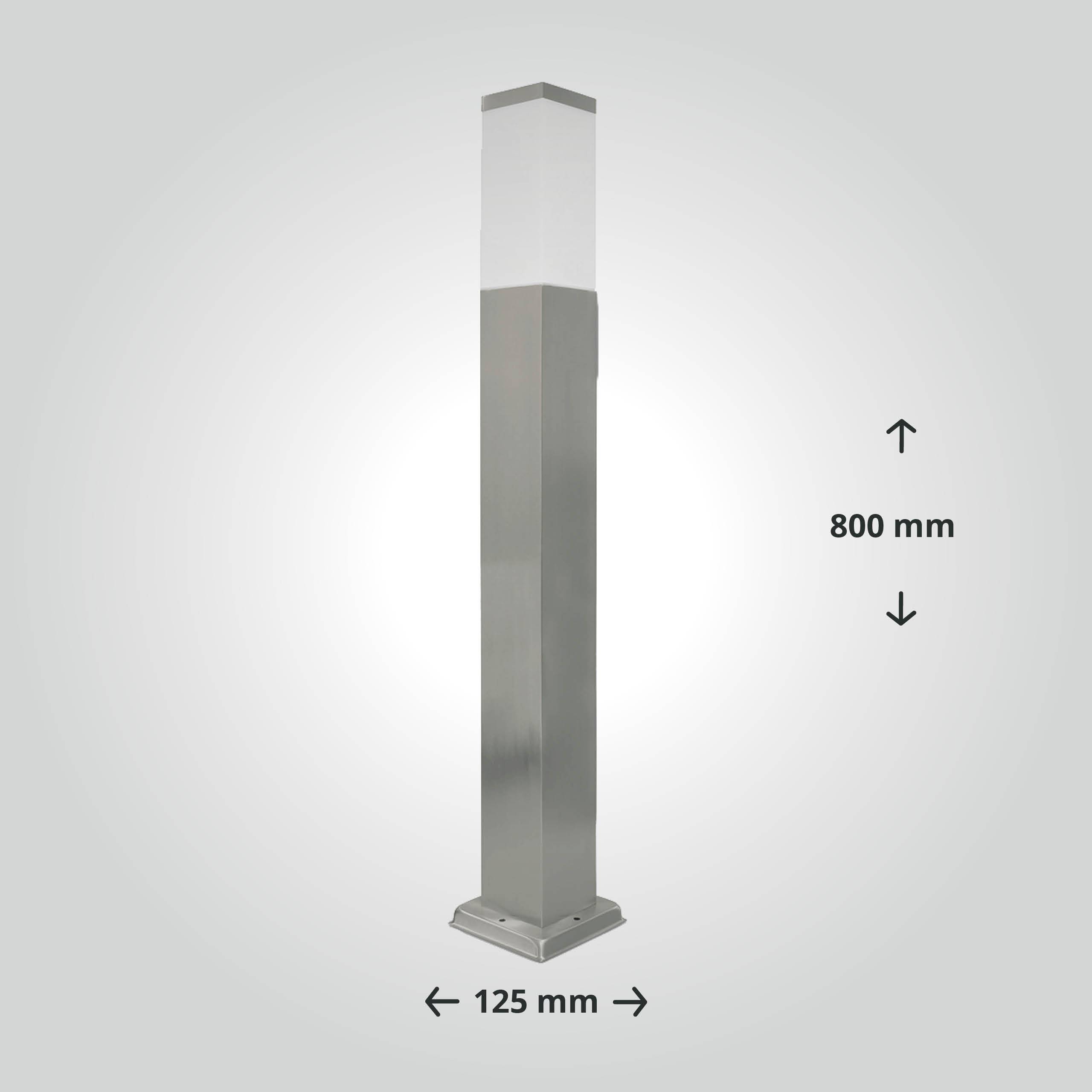 LED Universum LED Wegeleuchte 80cm silber