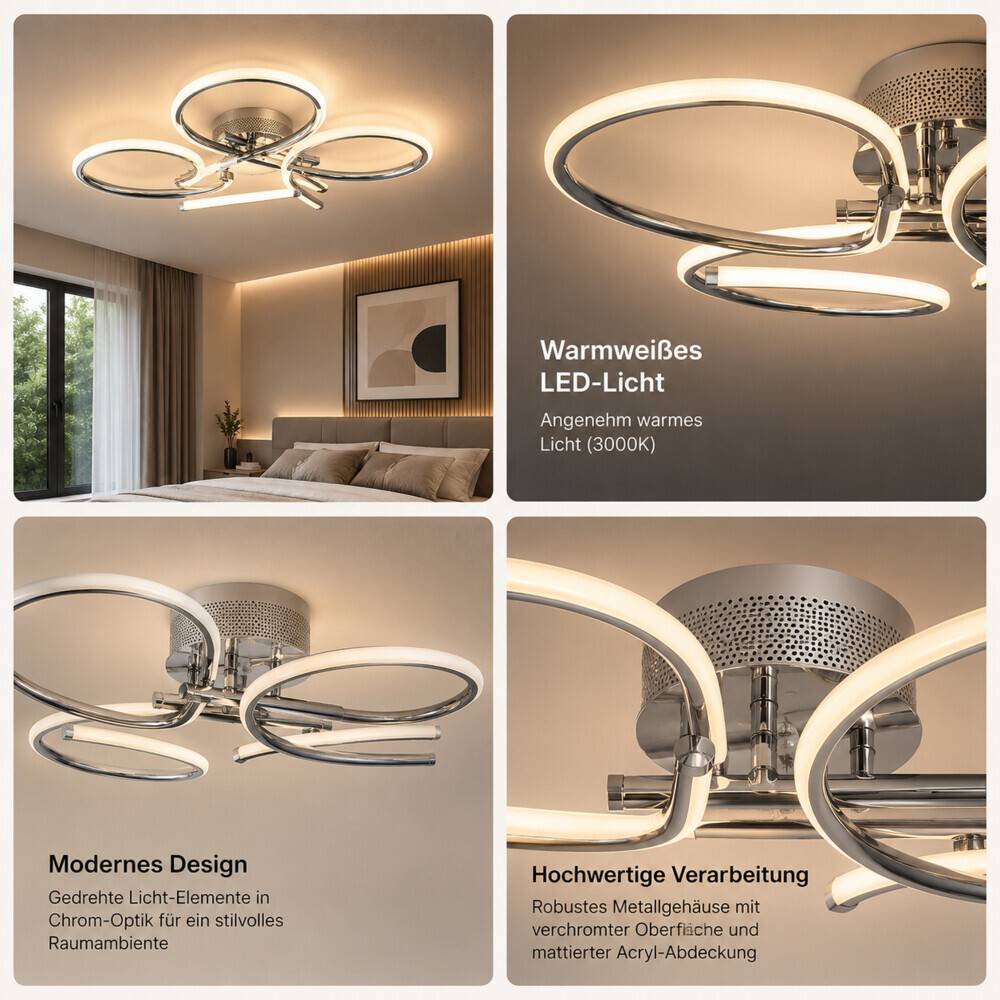 LED Universum LED Deckenleuchte Leaf