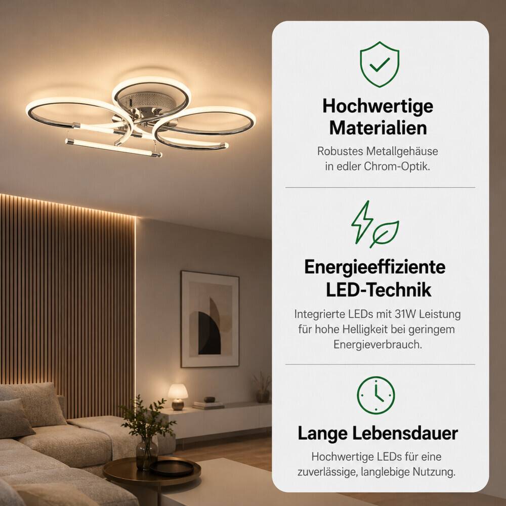 LED Universum LED Deckenleuchte Leaf