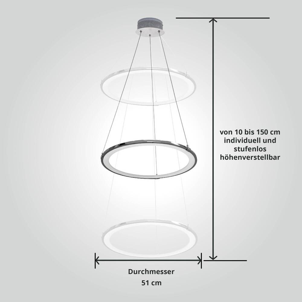 LED Universum LED Pendelleuchte Halos