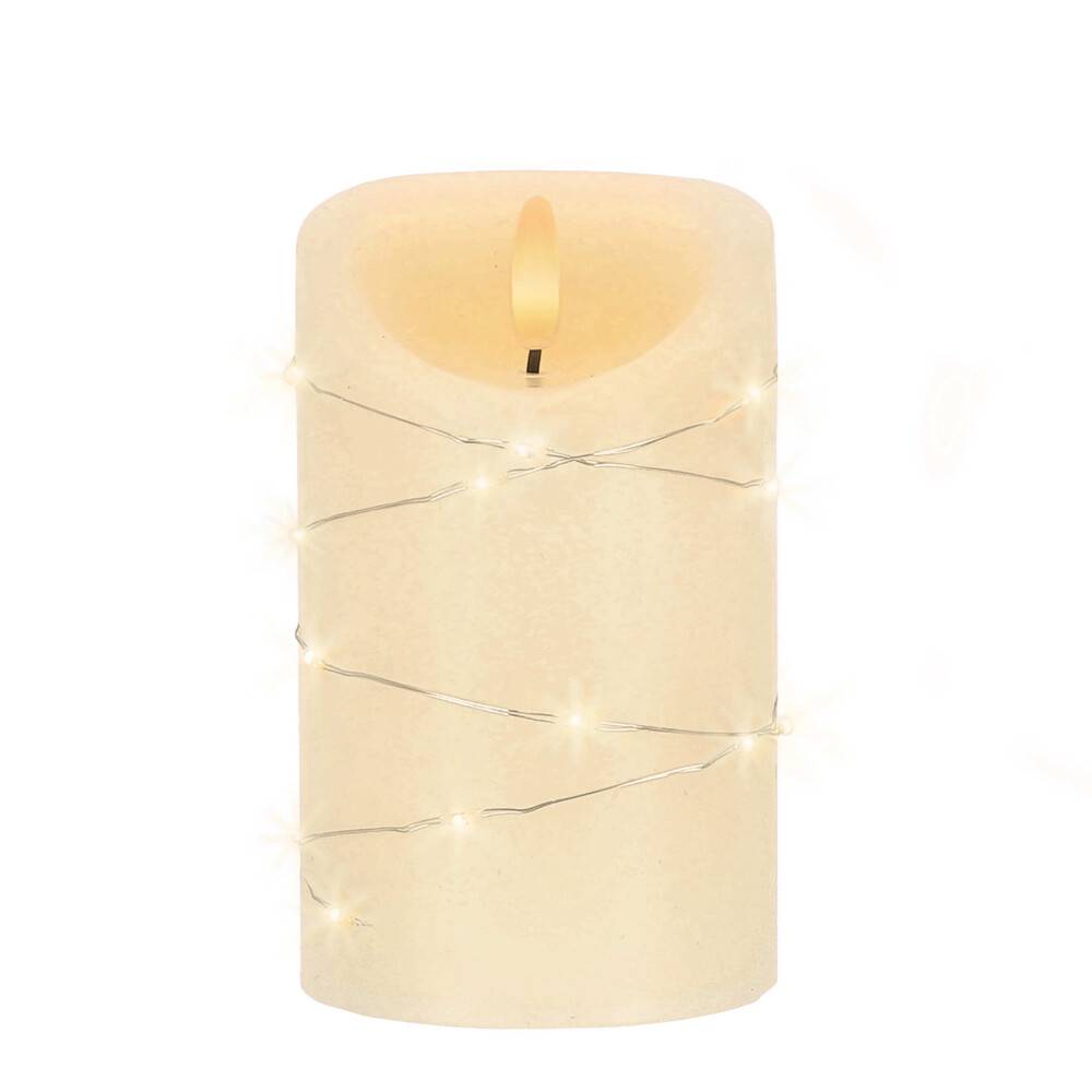 LED Universum LED Kerze mit Lichterkette "Cynthia" 12,5cm