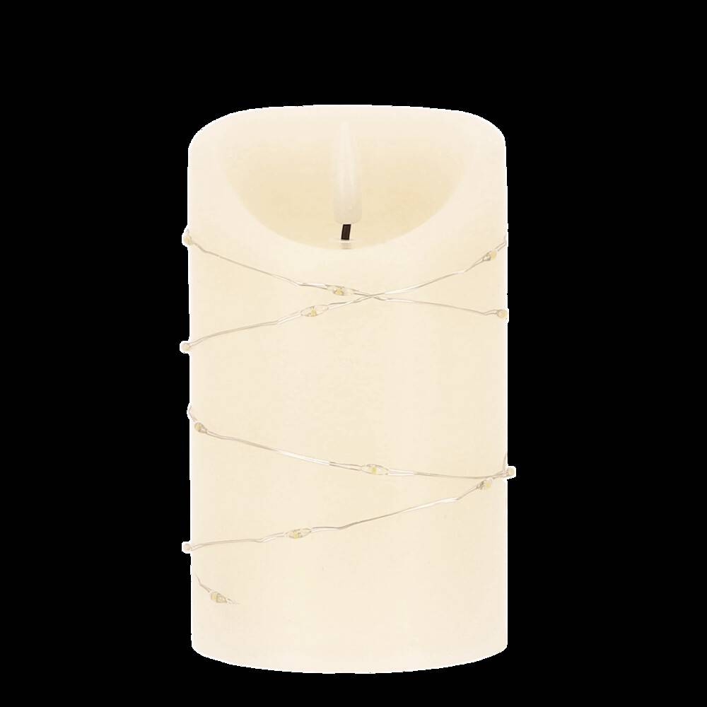 LED Universum LED Kerze mit Lichterkette "Cynthia" 12,5cm