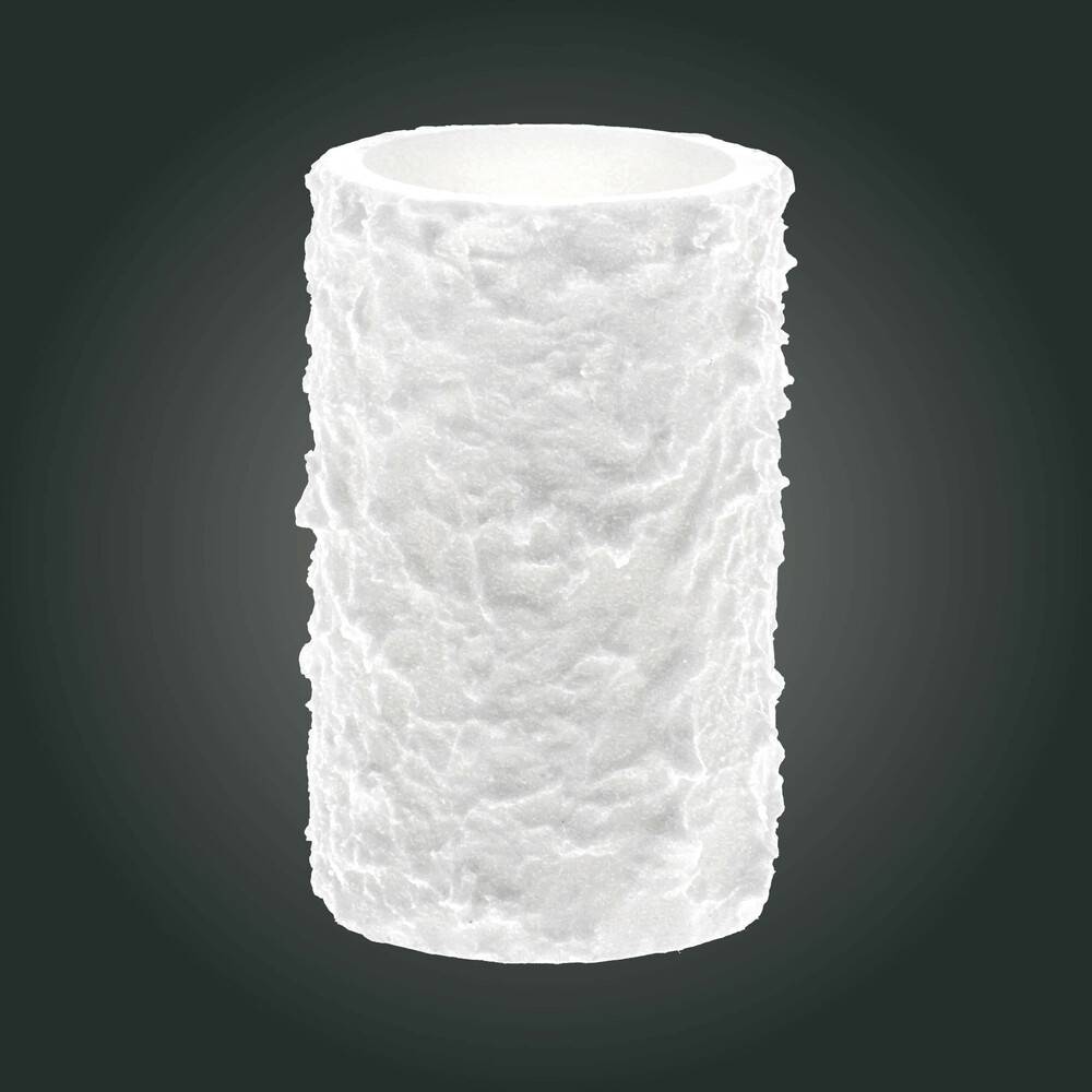 LED Universum LED Kerze Schneeoptik "Elara" 12,5cm