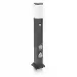 LED Universum LED Wegeleuchte eckig 80cm mit Bewegungsmelder und 2 Steckdosen anthrazit LED Universum LED Wegeleuchte eckig 80cm mit Bewegungsmelder und 2 Steckdosen anthrazit