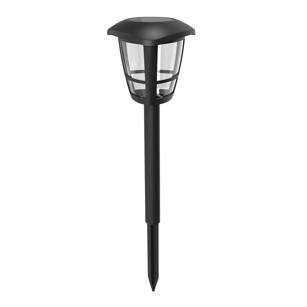 LED Universum LED Solar-Gartenleuchte / Pollerleuchte / Wegeleuchte mit Erdspieß 0,06W 6500K L95xB95xH338mm