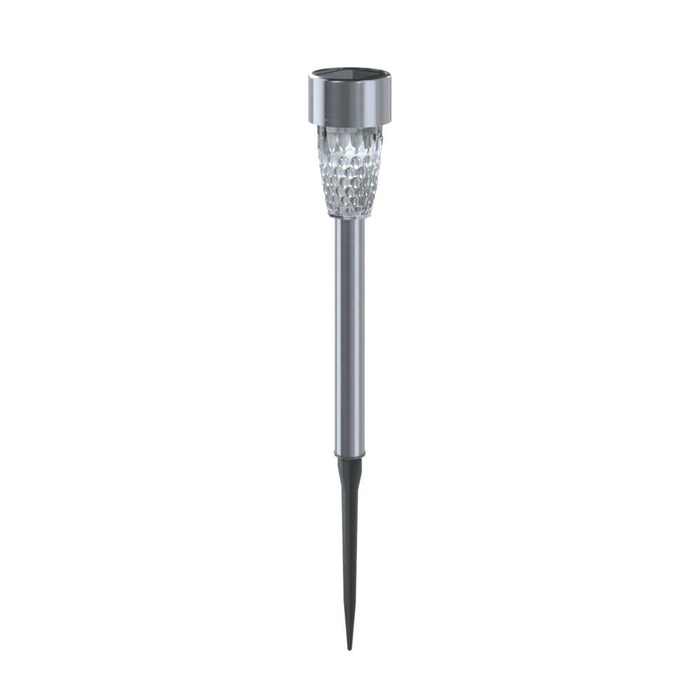 LED Universum LED Solar-Gartenleuchte / Pollerleuchte / Wegeleuchte mit Erdspieß 0,06W 6500K 1,2lm L45xB45xH297mm