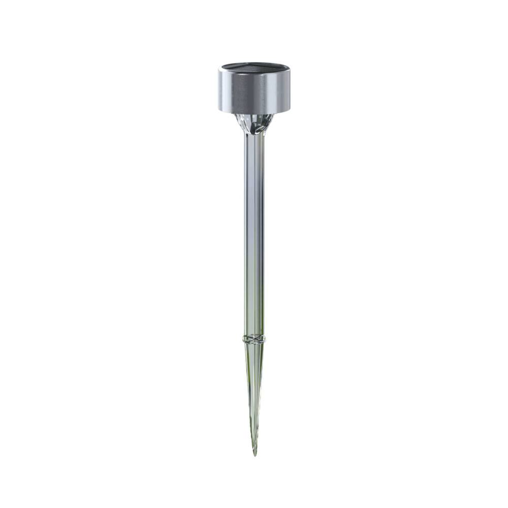 LED Universum LED Solar-Gartenleuchte / Pollerleuchte / Wegeleuchte mit Erdspieß 0,06W RGB 1,2lm L55xB55xH320mm