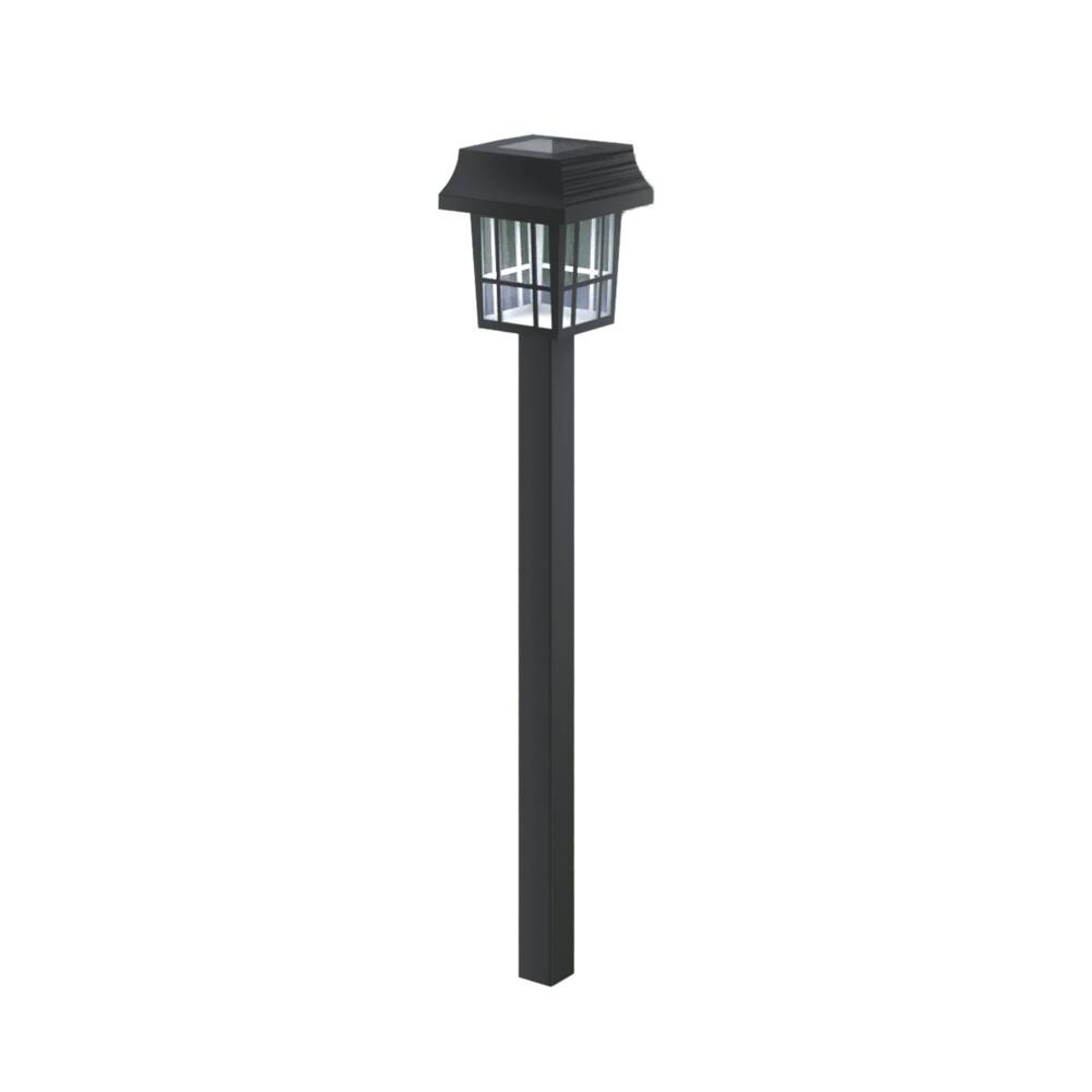 LED Universum LED Solar-Gartenleuchte / Pollerleuchte / Wegeleuchte mit Erdspieß 0,06W 6500K 1,2lm L67xB67xH320mm