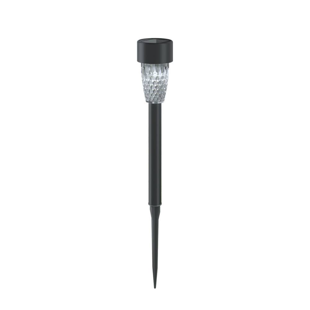 LED Universum LED Solar-Gartenleuchte / Pollerleuchte / Wegeleuchte mit Erdspieß 0,06W 6500K 1,2lm L45xB45xH297mm