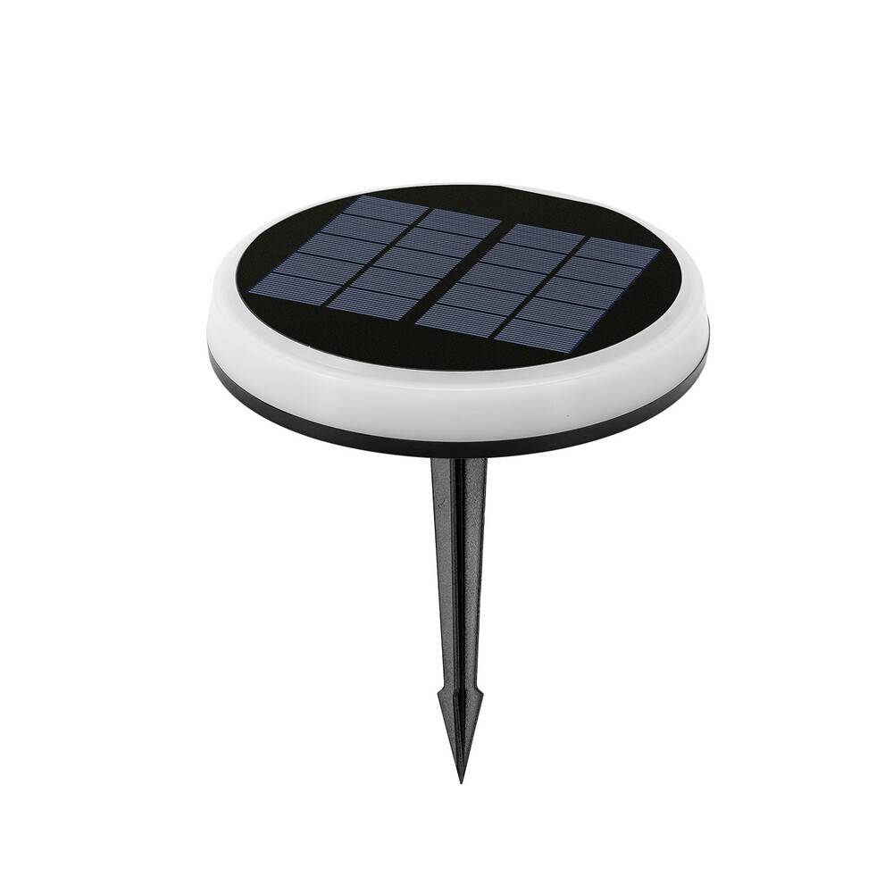 LED Universum LED Solar-Gartenleuchte Bodenleuchte Teller 0,6W RGBIC (Lauflicht) Ø165xH31mm