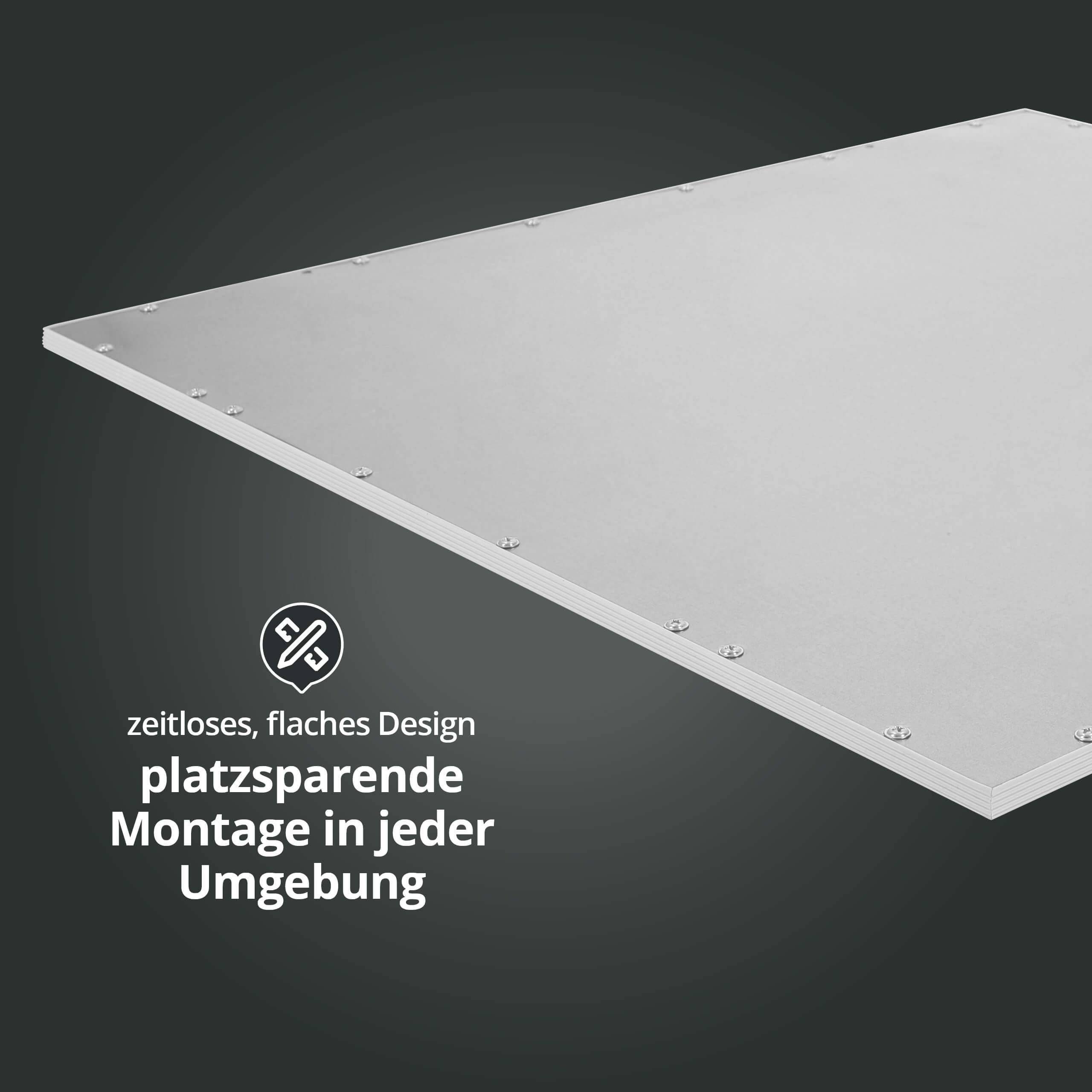 LED Universum LED Panel Einlegeleuchte 62x62cm RGB+CCT 48W 2800-6500K 4200lm UGR≤22 CRI>80 L620xB620xH12mm mit Milight Controller ohne FFB