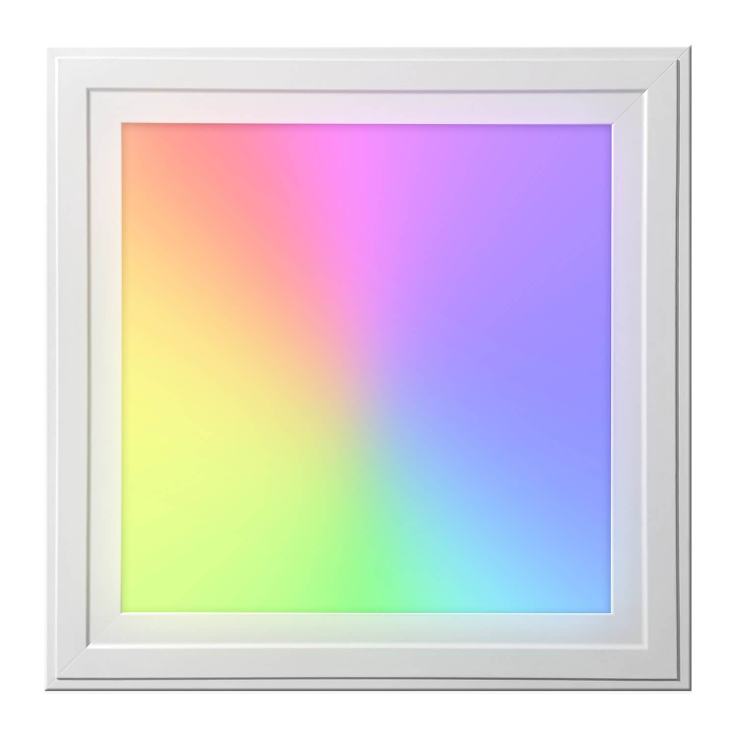 LED Panel Einlegeleuchte 30x30cm RGB+CCT 18W 2900-6000K 1600lm UGR≤22 CRI>80 L295xB295xH12mm mit Milight Controller ohne FFB