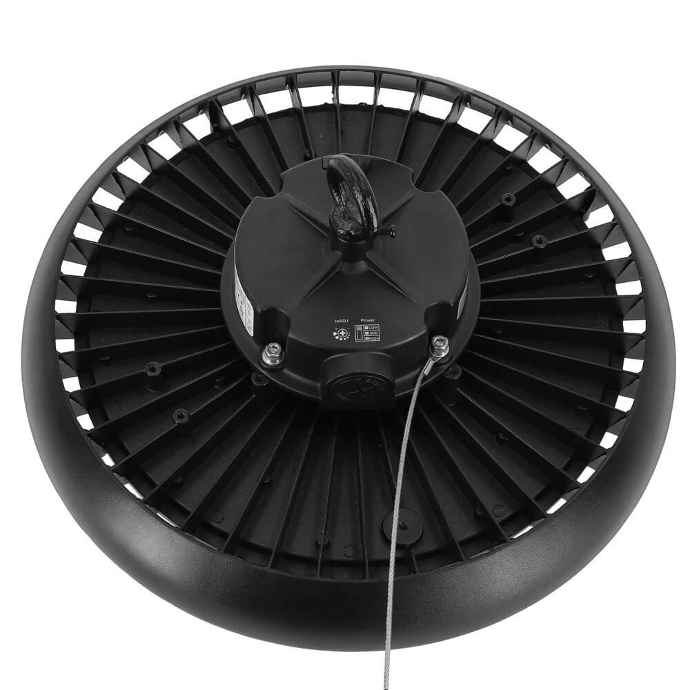 LED Universum LED Hallenstrahler UFO High Bay Strahler 200W tageslichtweiß 5000K 42000lm mit Philips-Netzteil dimmbar 90° Ø340xH110mm