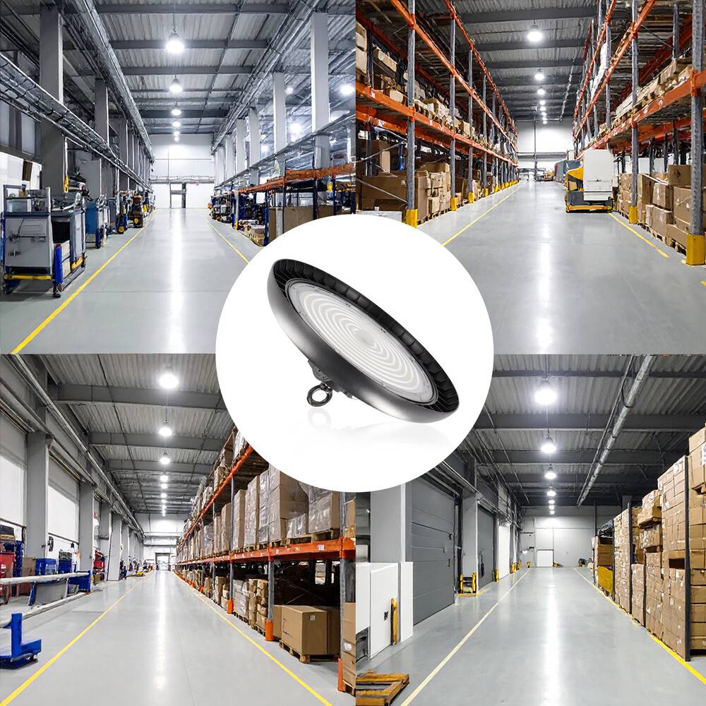 LED Universum LED Hallenstrahler UFO High Bay Strahler 200W tageslichtweiß 5000K 42000lm mit Philips-Netzteil dimmbar 90° Ø340xH110mm